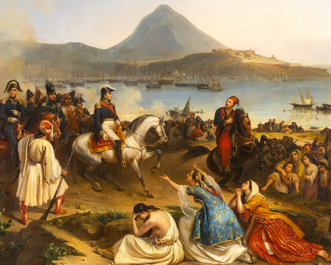 Ο Στρατηγός Μαιζών, επικεφαλής της γαλλικής εκστρατείας του Μοριά, όταν συνάντησε τον Ιμπραήμ Πασά στο Ναβαρίνο το 1828 (από τον Jean-Charles Langlois)