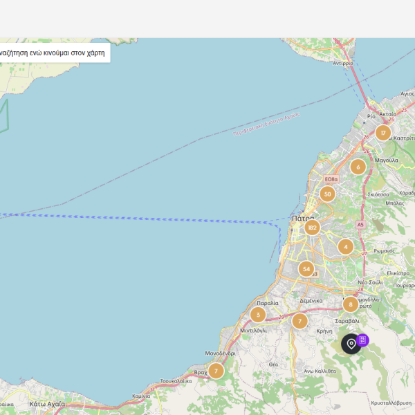 Χάρτης με σημεία ενδιαφέροντος...